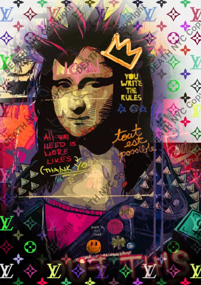 ’DEATHBF394’’ 45x32cm (Edition of 100*) (2025) mona Art Print