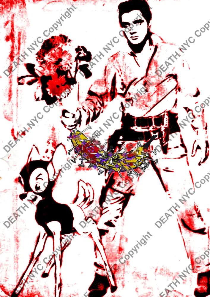 ’DEATHBF412’’ 45x32cm (Edition of 100*) (2025) elv Art Print