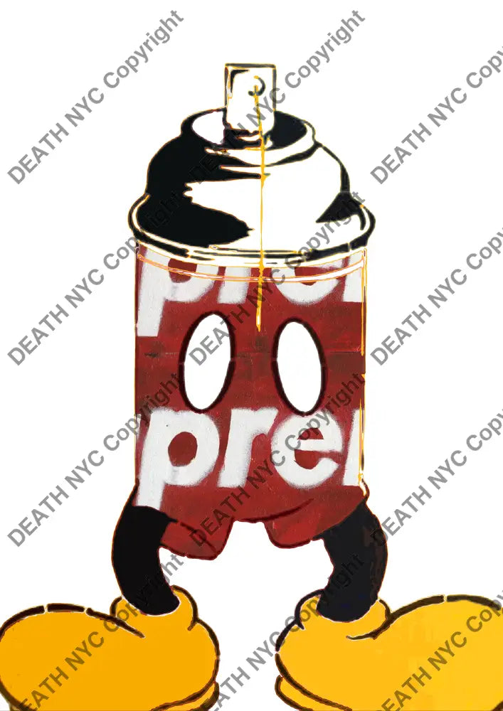 ’DEATHBF422’’ 45x32cm (Edition of 100*) (2025) mouse spray Art Print