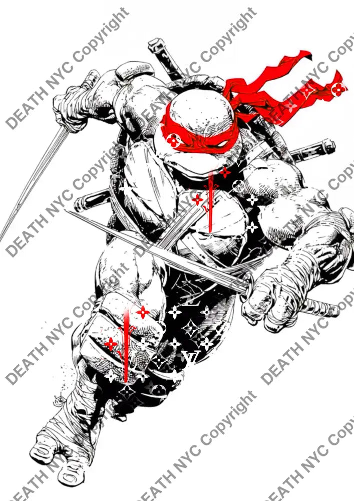 ’DEATHBF441’’ 45x32cm (Edition of 100*) (2025) ninja Art Print