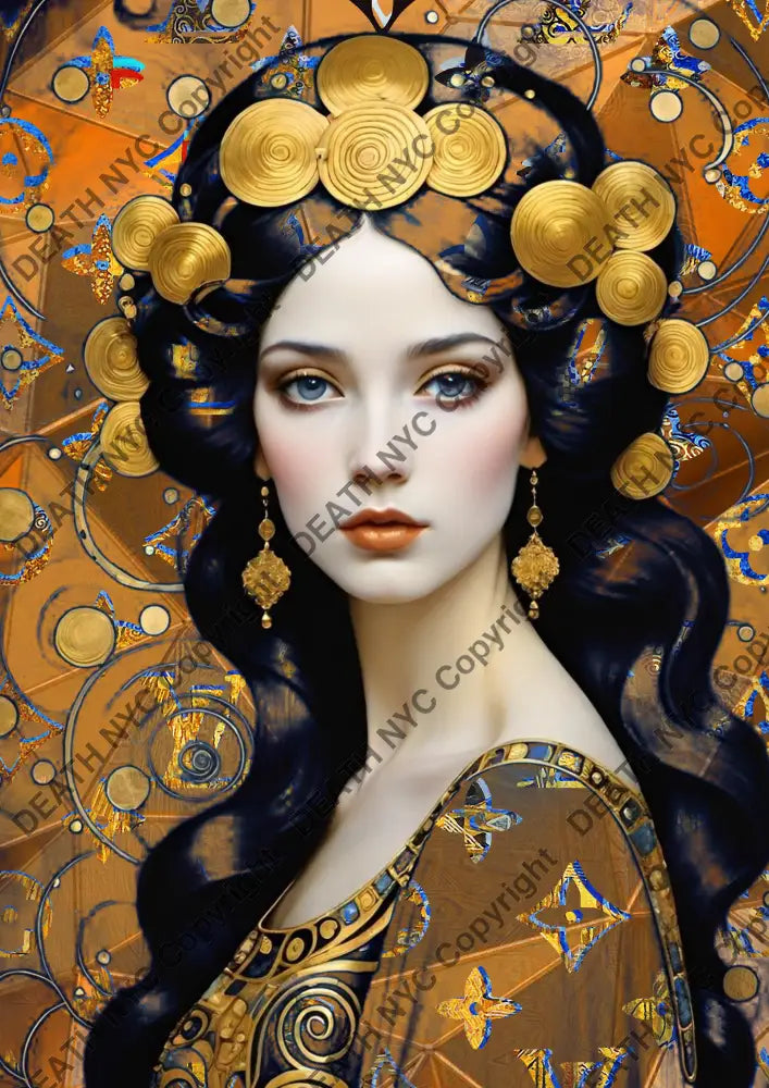 ’DEATHBF598’’ 45x32cm (Edition of 100*) (2025) klmt Art Print