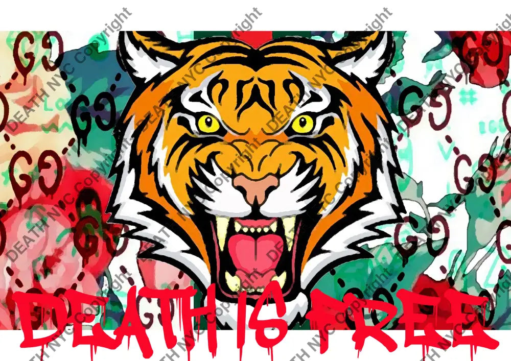 Deathf376 Gucc Tiger (Edition Of 100) (2020) Art Print