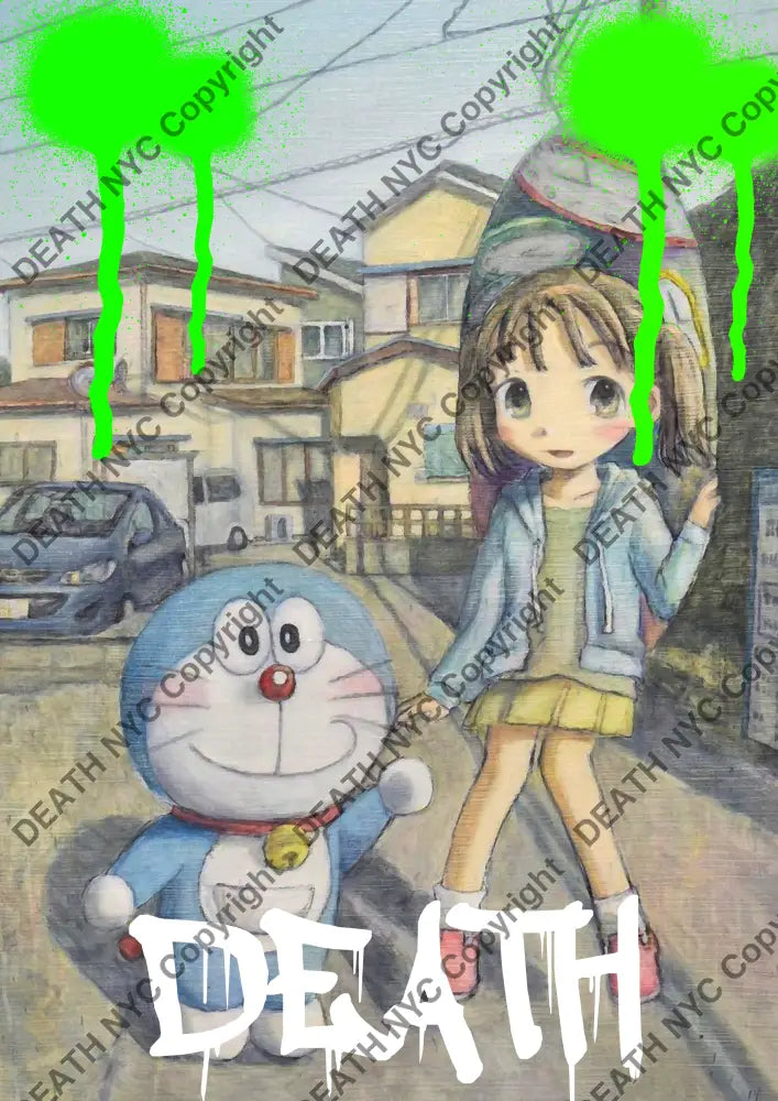 Deathma248 Doraemon (Edition Of 100) (2022) Art Print