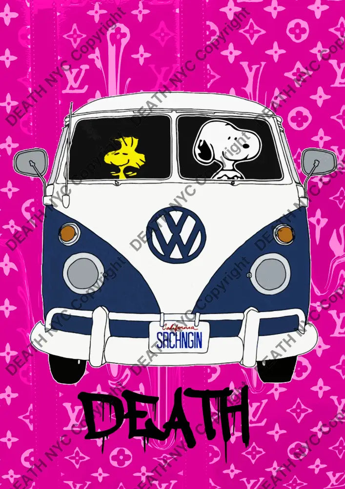 Deathme343 Snoopy 45X32Cm (Edition Of 100) (2023) Art Print