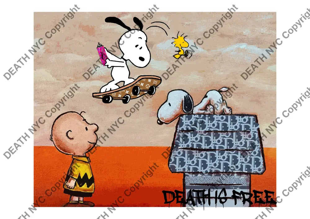 Deathme500 Snoopy 45X32Cm (Edition Of 100) (2023) Art Print