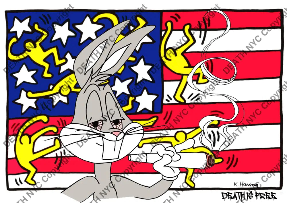 Deathme972 Bunny 45X32Cm (Edition Of 100*) (2023) Art Print