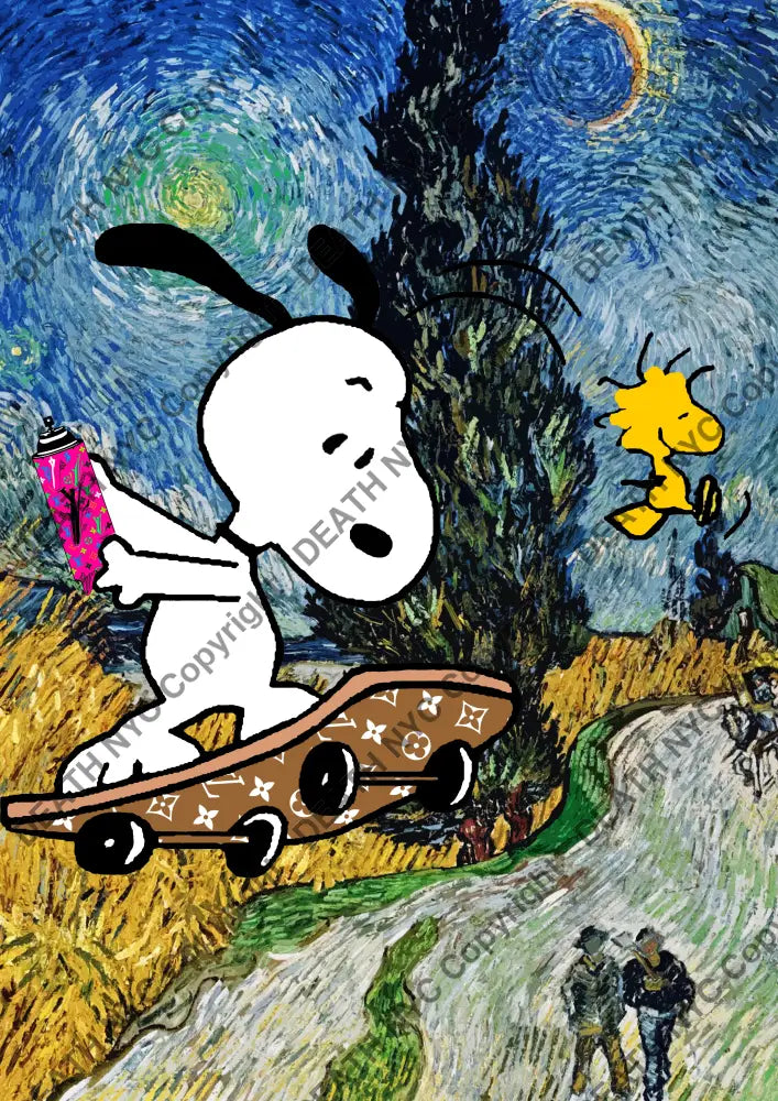 Deathmf997 45X32Cm Snoopy (Edition Of 100*) (2023) Art Print
