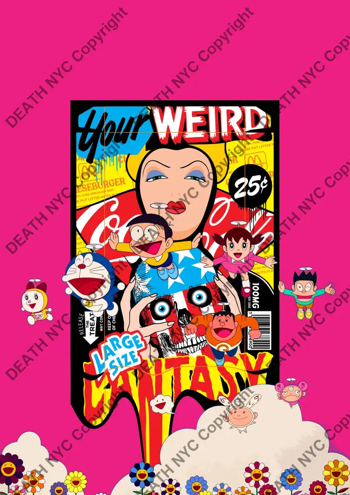 ’DEATHMH1319’’ 45x32cm (Edition of 100*) (2023) dora Art Print