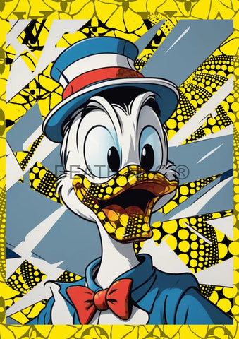 ’Deathmi1161’ 45X32Cm Donald Duck (Edition Of 100*) (2023) Art Print