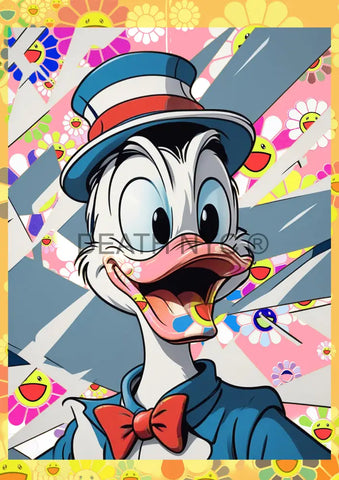 ’Deathmi1162’ 45X32Cm Donald Duck (Edition Of 100*) (2023) Art Print
