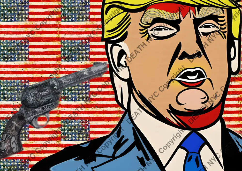 ’Deathmi174’ 45X32Cm Trump (Edition Of 100*) (2023) Art Print