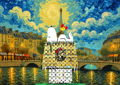 ’Deathmj33’ 45X32Cm Snoopy (Edition Of 100*) (2024) Art Print