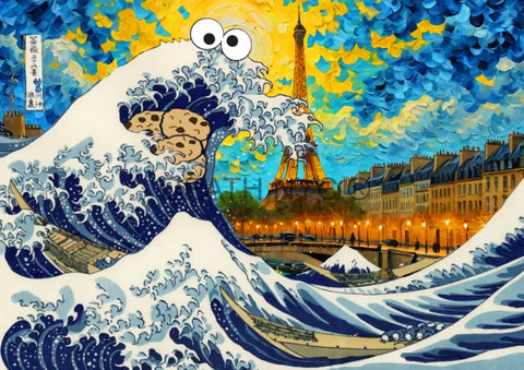 ’Deathmj40’ 45X32Cm Cookie Monster (Edition Of 100*) (2024) Art Print