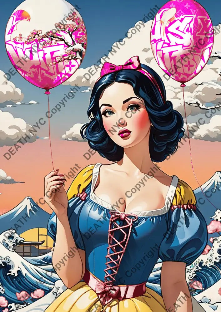 ’Deathmj560’ 45X32Cm Snow (Edition Of 100*) (2024) Art Print