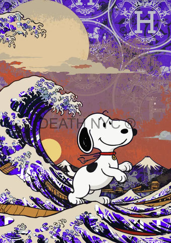 ’Deathmj939’ 45X32Cm Snoopy (Edition Of 100*) (2024) Art Print