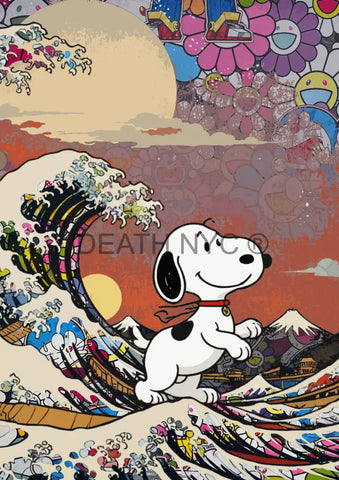 ’Deathmj940’ 45X32Cm Snoopy (Edition Of 100*) (2024) Art Print