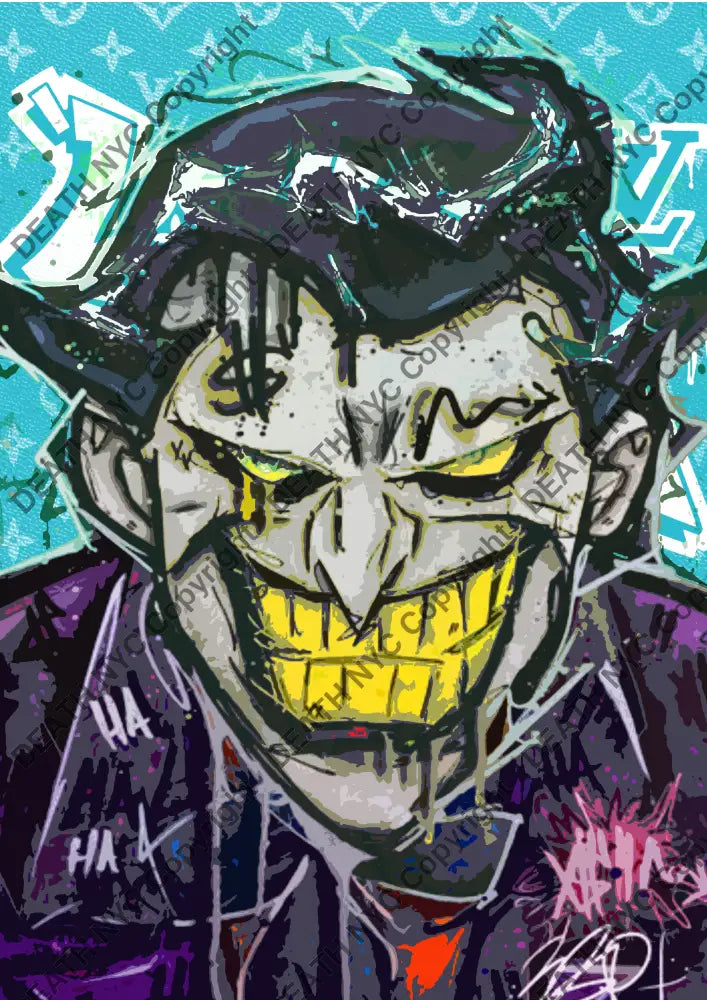 ’Deathmr90’ 45X32Cm Joker (Edition Of 100*) (2024) Art Print