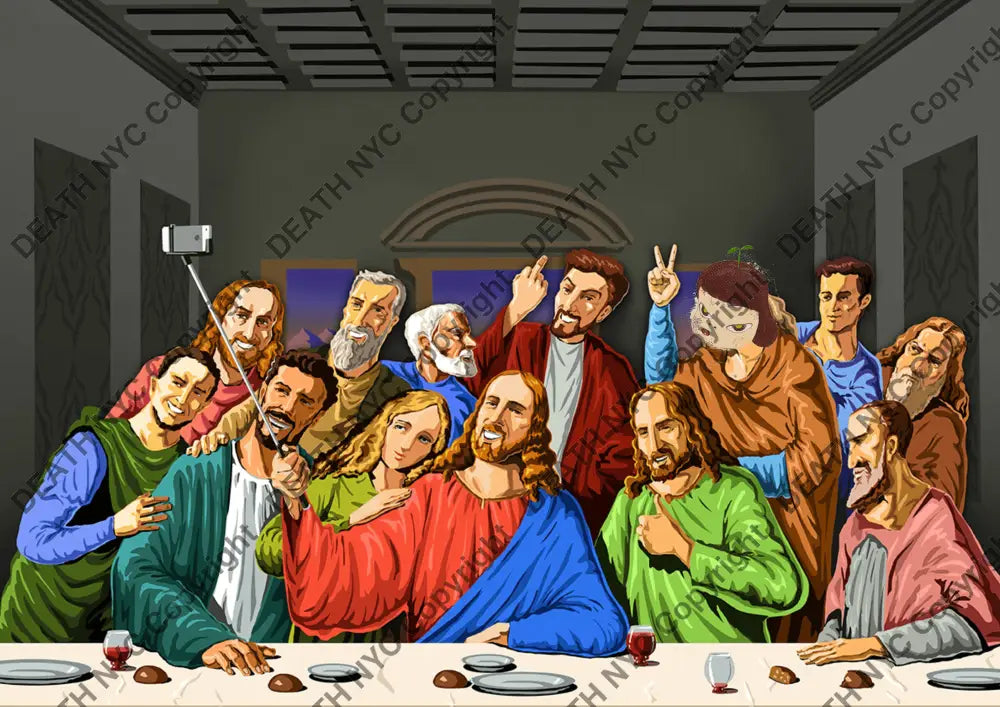 ’Deathmy7’ 45X32Cm Supper (Edition Of 100*) (2024) (Copy) Art Print