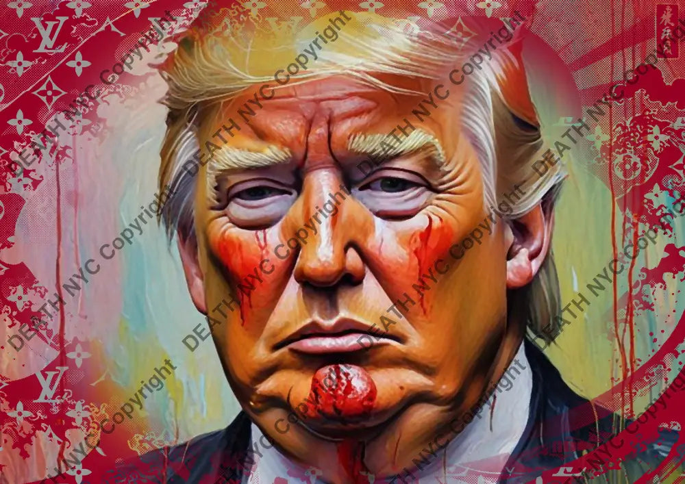 ’Deathmz129’ 45X32Cm Trump (Edition Of 100*) (2024) Art Print