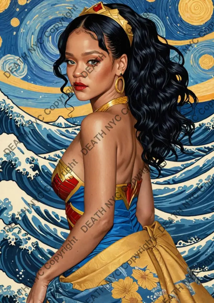 ’Deathnq158’’ 45X32Cm Rihanna (Edition Of 100*) (2024) Art Print