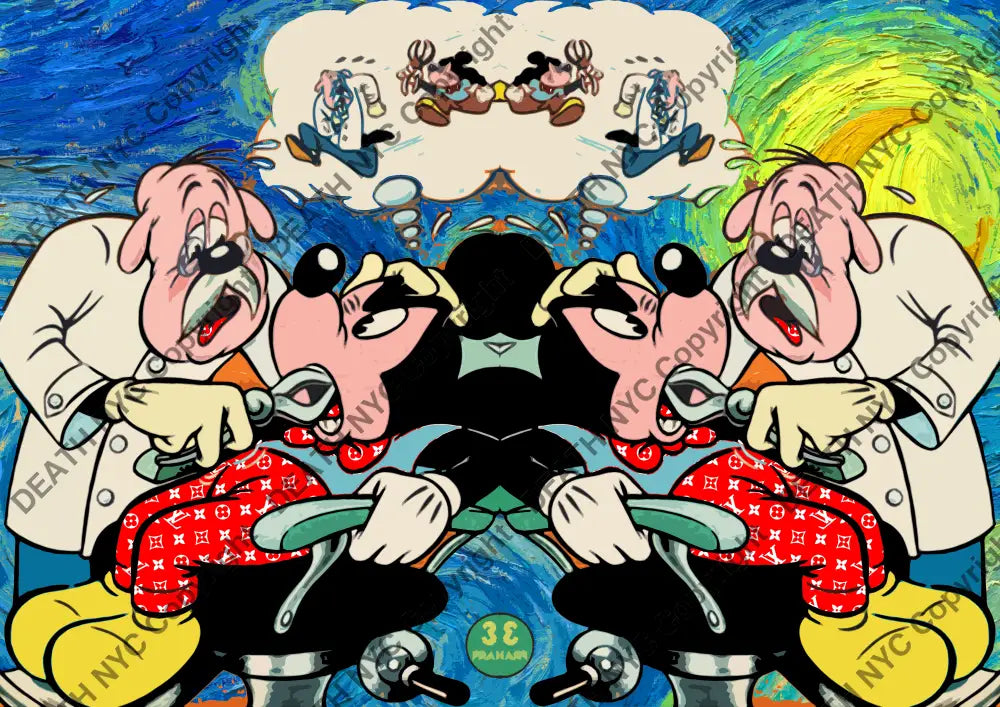 Deathp900 Mickey (Edition Of 100) (2022) Art Print