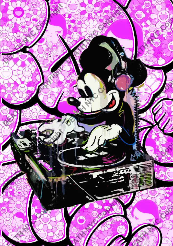 Deathq1111 Mickey (Edition Of 100) (2022) Art Print