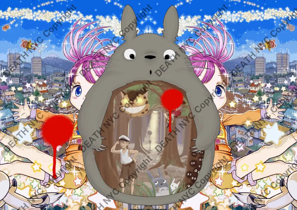 Deathq2621 Totoro (Edition Of 100) (2022) Art Print