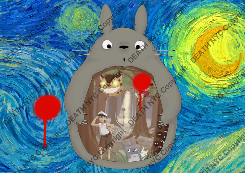 Deathq2622 Totoro (Edition Of 100) (2022) Art Print