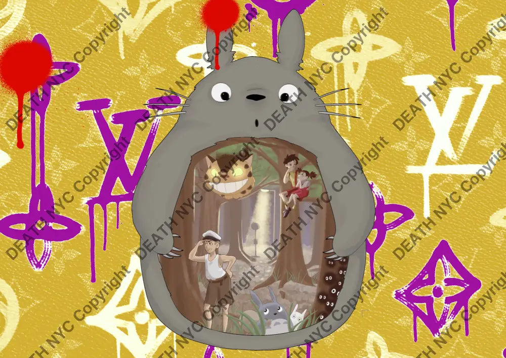 Deathq2635 Totoro (Edition Of 100) (2022) Art Print