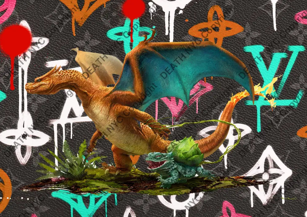 Deathq2738 Dinosaur (Edition Of 100) (2022) Art Print