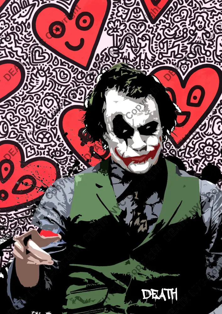 Deaths1302 Joker 45X32Cm (Edition Of 100) (2022) Art Print