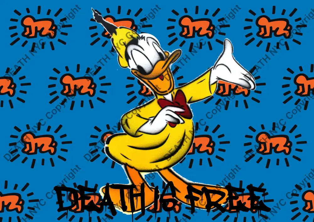 Deathu89 Donald Duck 45X32Cm (Edition Of 100) (2023) Art Print