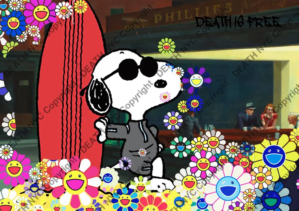 Deathw323 45X32Cm Snoopy (Edition Of 100*) (2023) Art Print