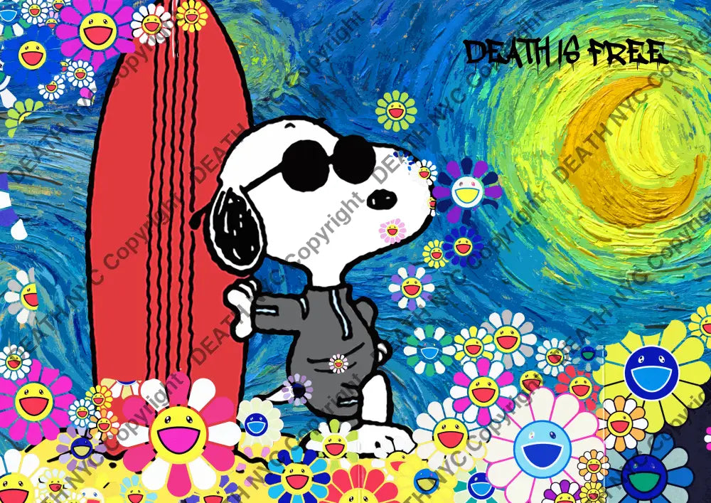 Deathw328 45X32Cm Snoopy (Edition Of 100*) (2023) Art Print