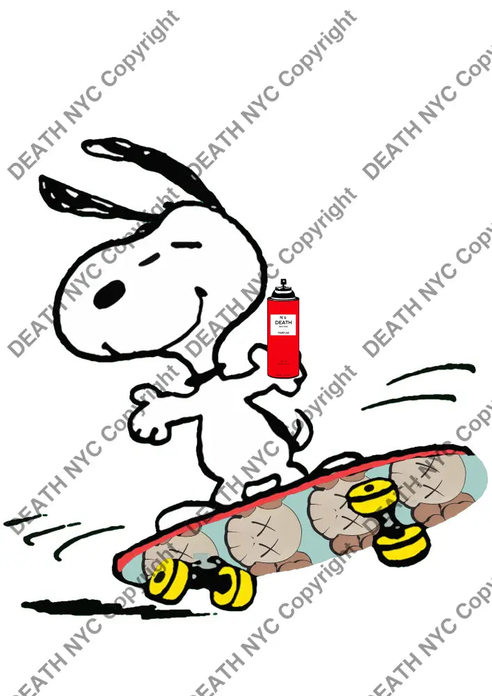 Deathw335 45X32Cm Snoopy (Edition Of 100*) (2023) Art Print