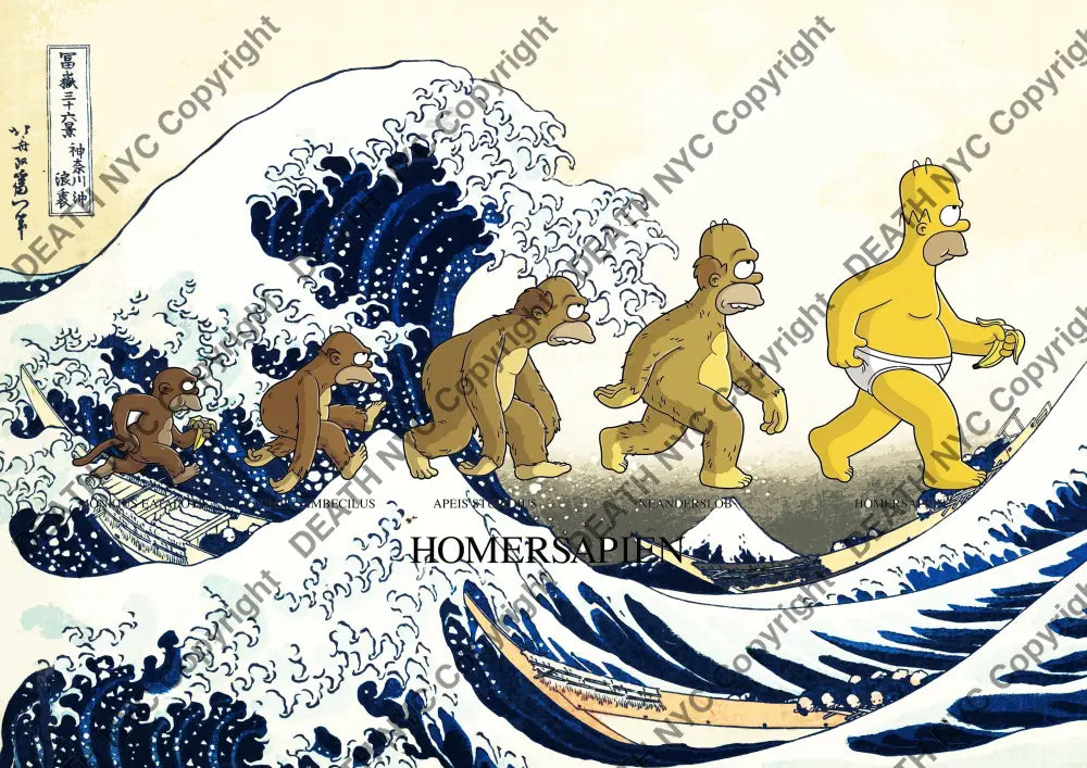 Deathw767 45X32Cm Simpsoms (Edition Of 100*) (2023) Art Print
