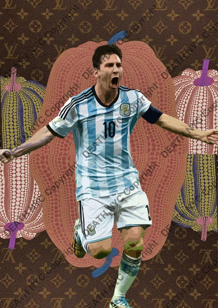 Deathw86 45X32Cm Messi (Edition Of 100*) (2023) Art Print