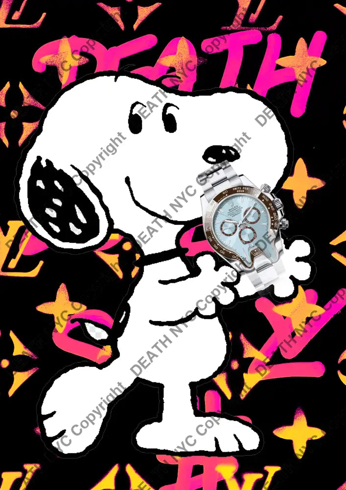 Deathx491 45X32Cm Snoopy (Edition Of 100*) (2023) Art Print