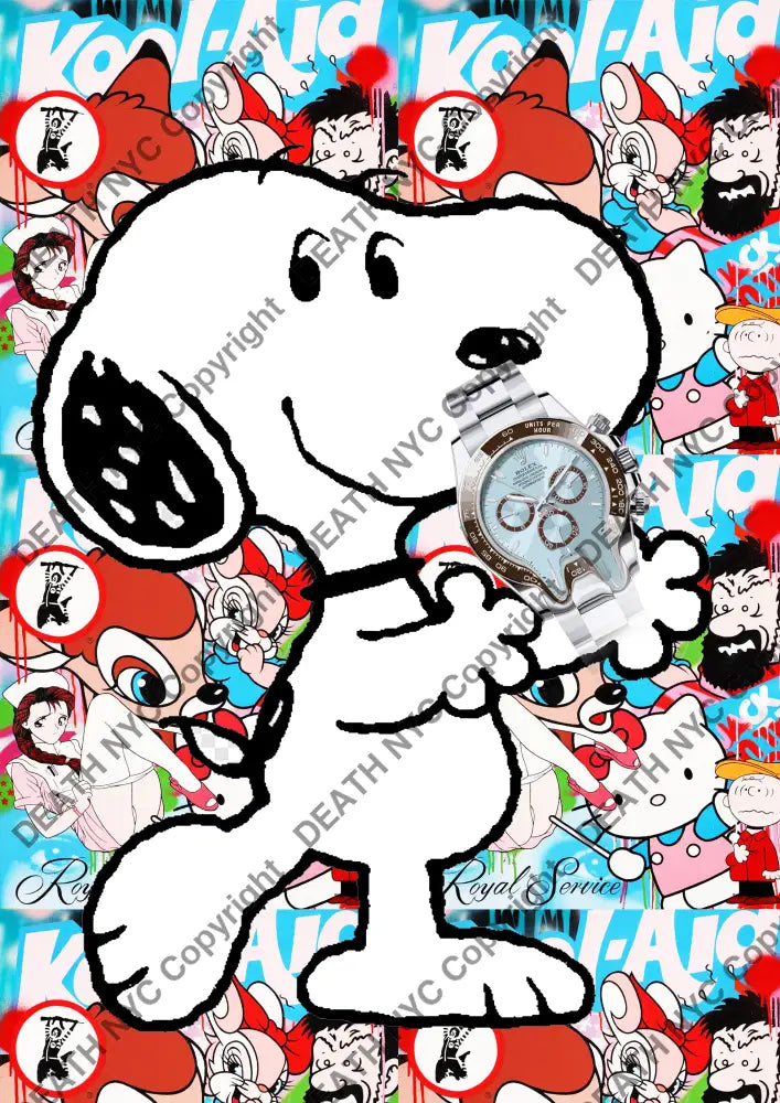Deathx492 45X32Cm Snoopy (Edition Of 100*) (2023) Art Print