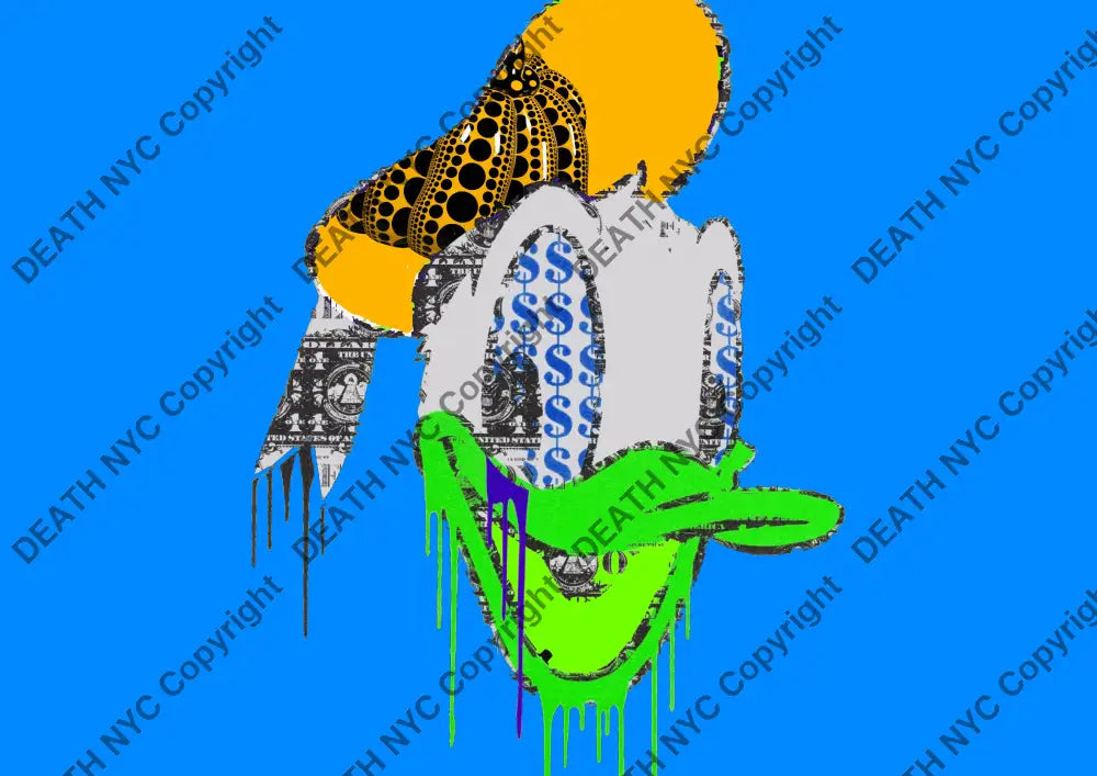 Deathy1063 45X32Cm Donald Duck (Edition Of 100*) (2023) Art Print