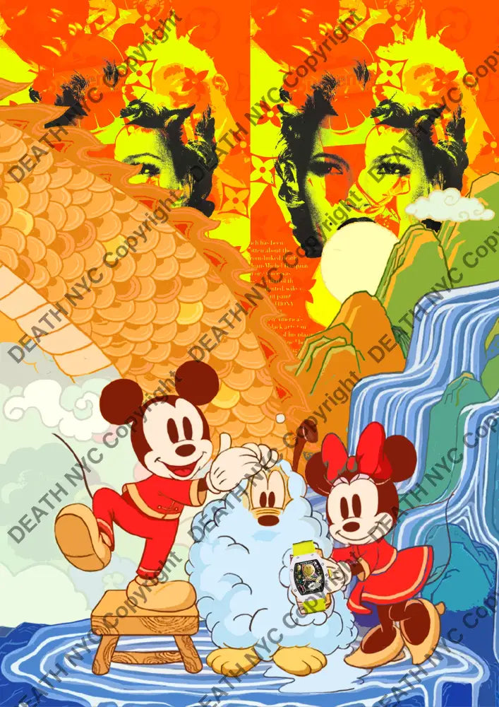 ’Deathy1704’ 45X32Cm Mickey (Edition Of 100*) (2023) Art Print