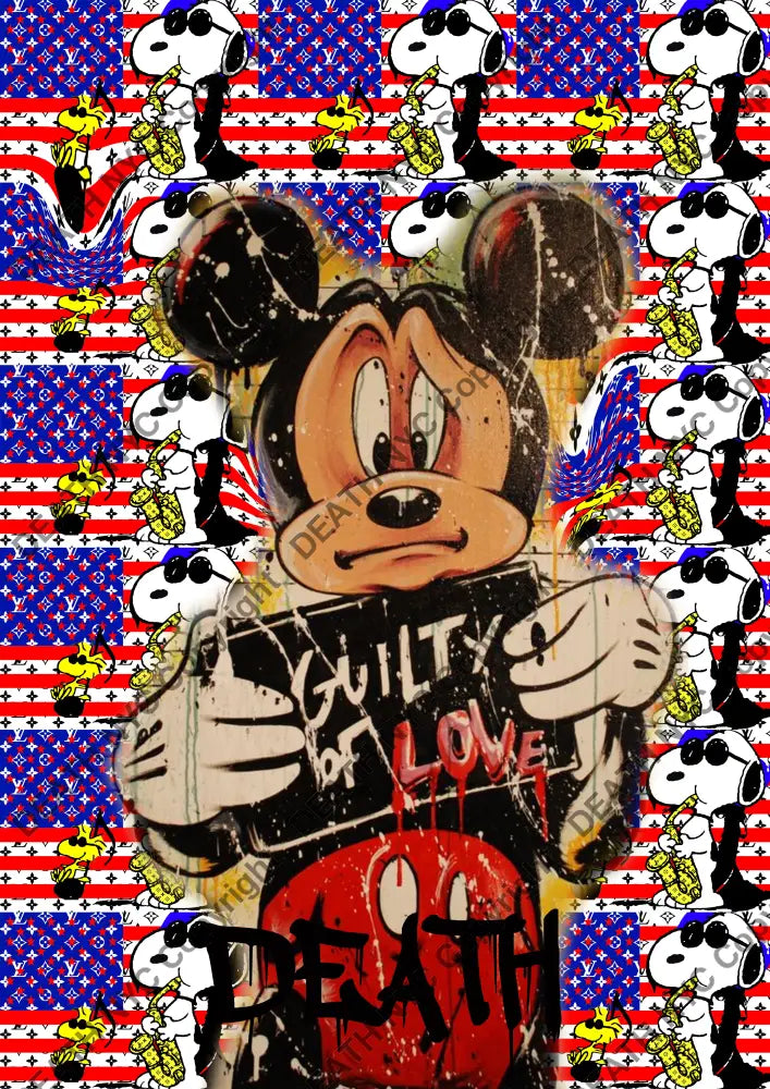 ’Deathy1716’ 45X32Cm Mickey (Edition Of 100*) (2023) Art Print