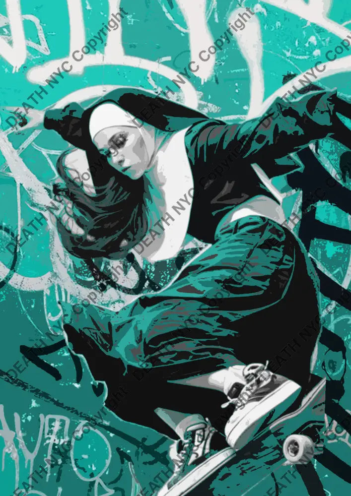 ’DEATHYA112’’ 45x32cm (Edition of 100*) (2025) skate Art Print
