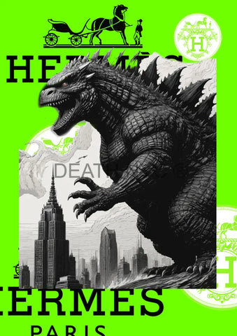 ’Deathz978’ 45X32Cm Godzilla (Edition Of 100*) (2023) Art Print