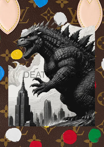 ’Deathz980’ 45X32Cm Godzilla (Edition Of 100*) (2023) Art Print
