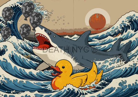 ’Deathza295’ 45X32Cm Shark (Edition Of 100*) (2024) Art Print