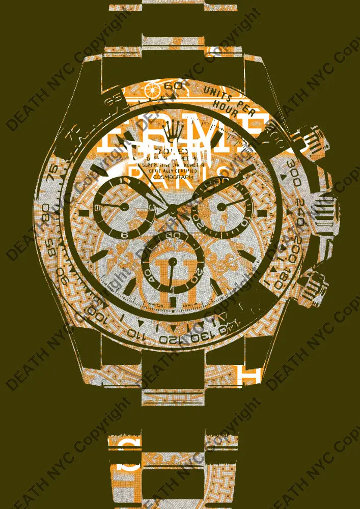 ’Deathza428’ 45X32Cm Ro Lex Daytona (Edition Of 100*) (2024) Art Print