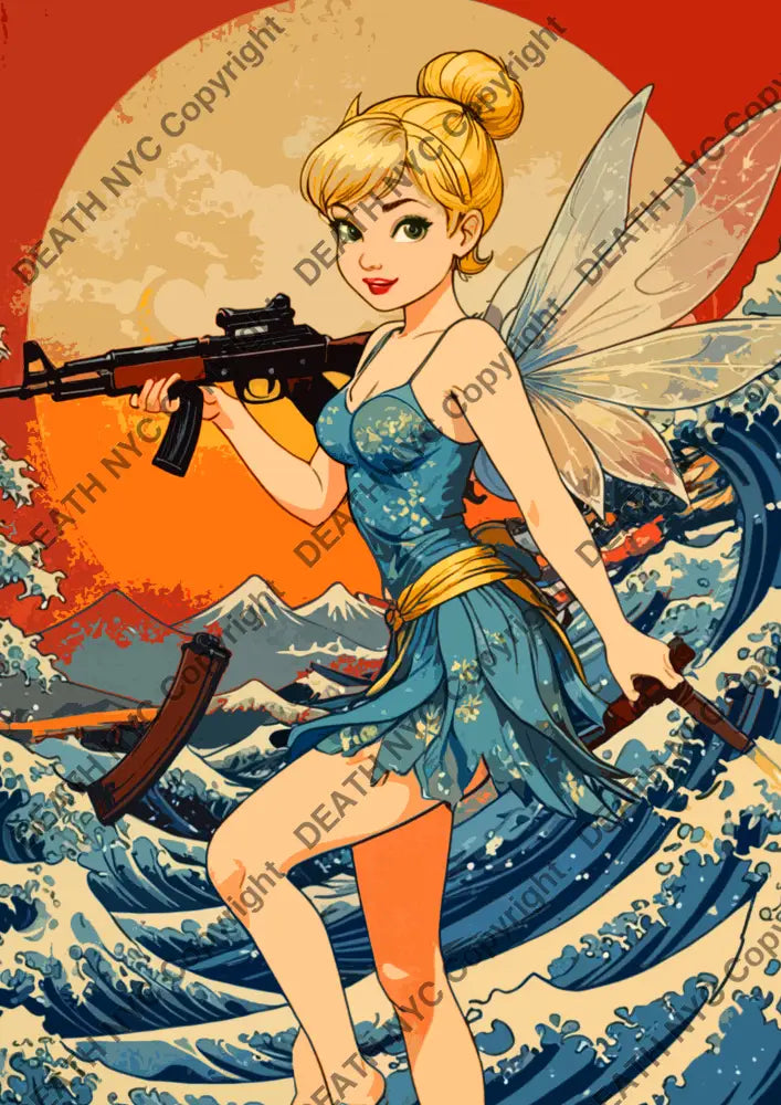 ’Deathza50’ 45X32Cm Tinker Bell (Edition Of 100*) (2023) Art Print