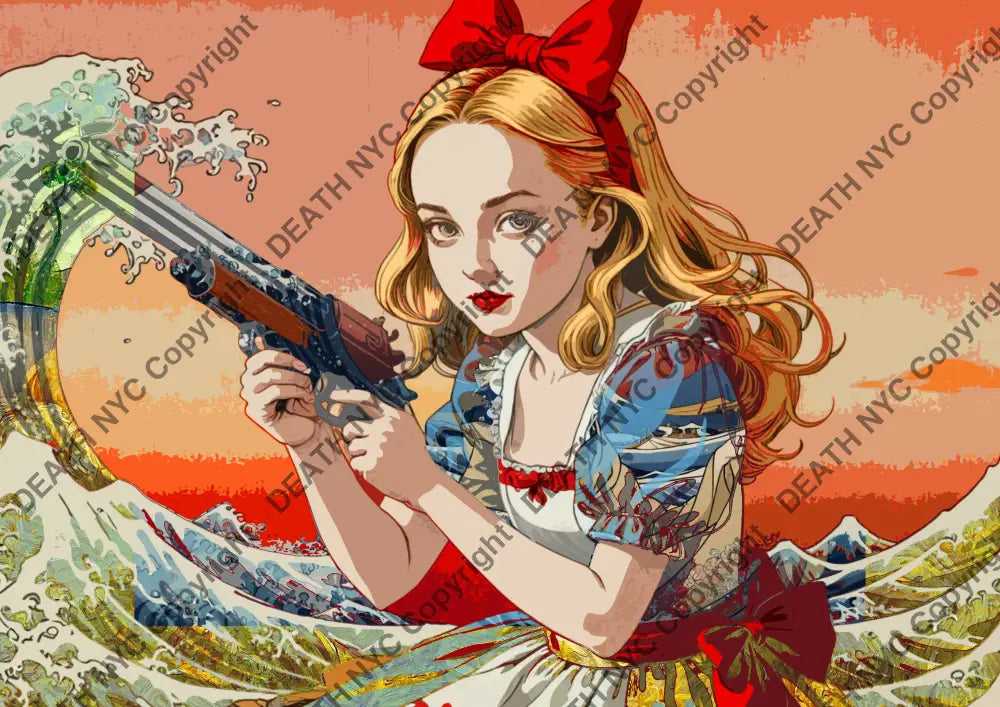 ’Deathza66’ 45X32Cm Alice (Edition Of 100*) (2023) Art Print