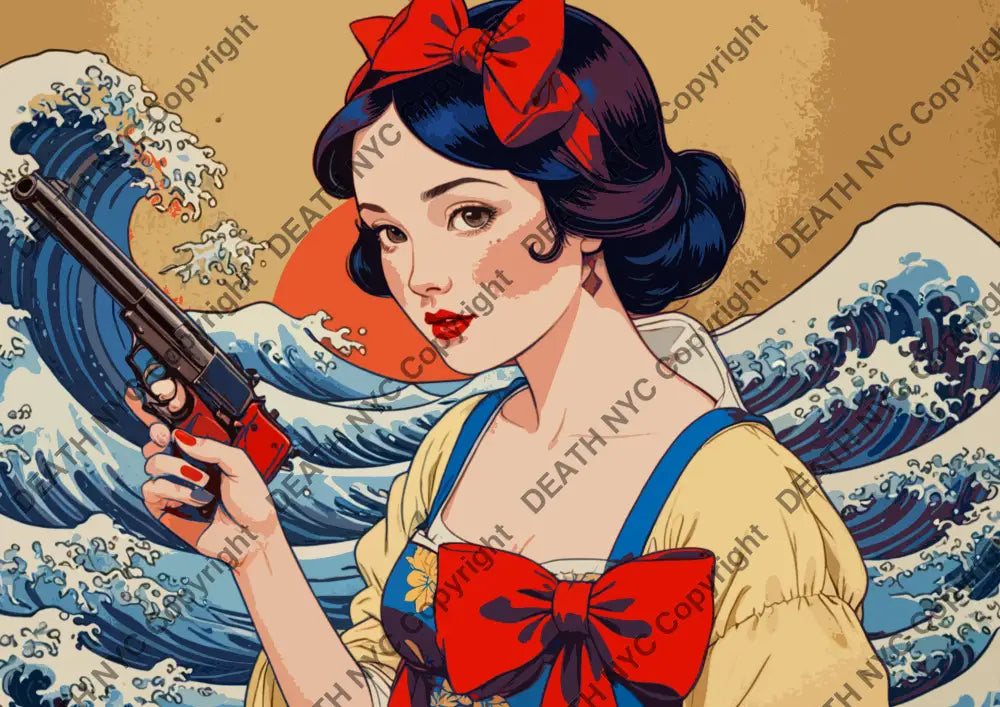 ’Deathza68’ 45X32Cm Snow (Edition Of 100*) (2023) Art Print